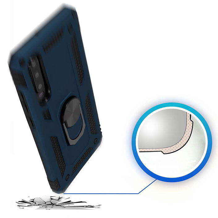 Avizar Coque pour Huawei P30 Bi matières Bague Support Vidéo pas cher