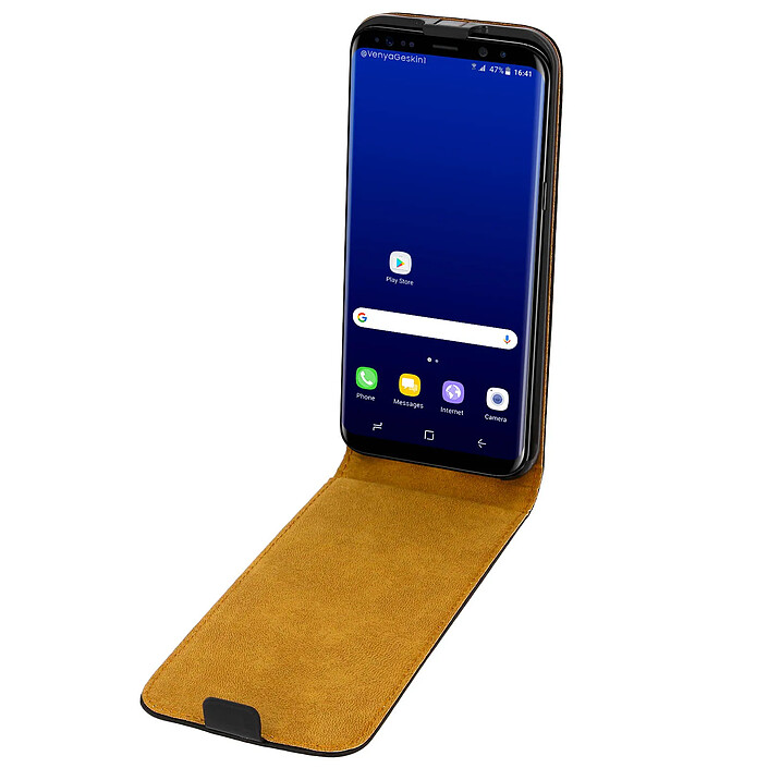 Avis Avizar Housse Clapet Vertical Cuir Samsung Galaxy S8 Plus - Protection intégrale noir