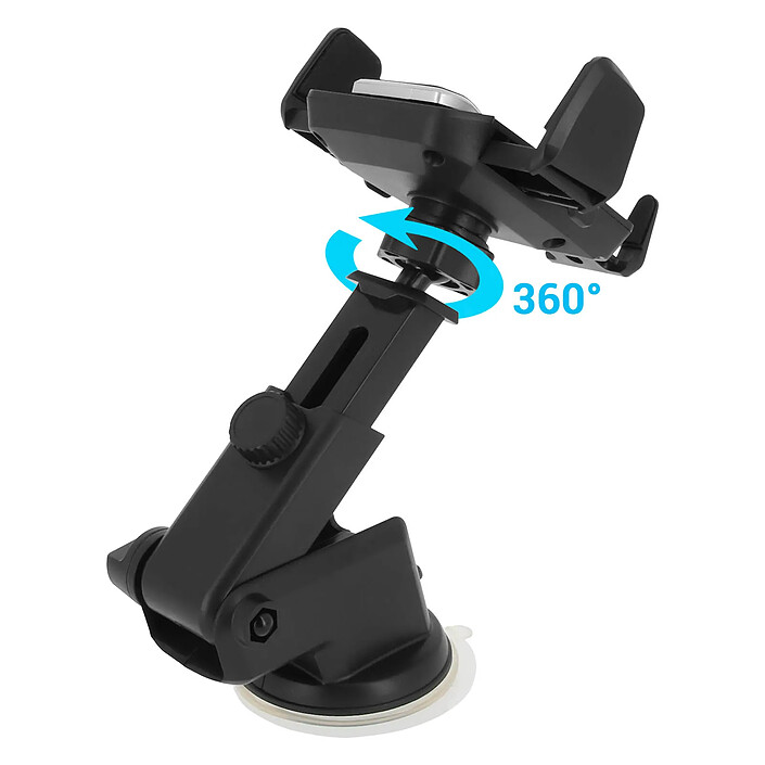 Avizar Support Voiture Smartphone Fixation à Ventouse Tableau de bord / Pare-brise Noir pas cher