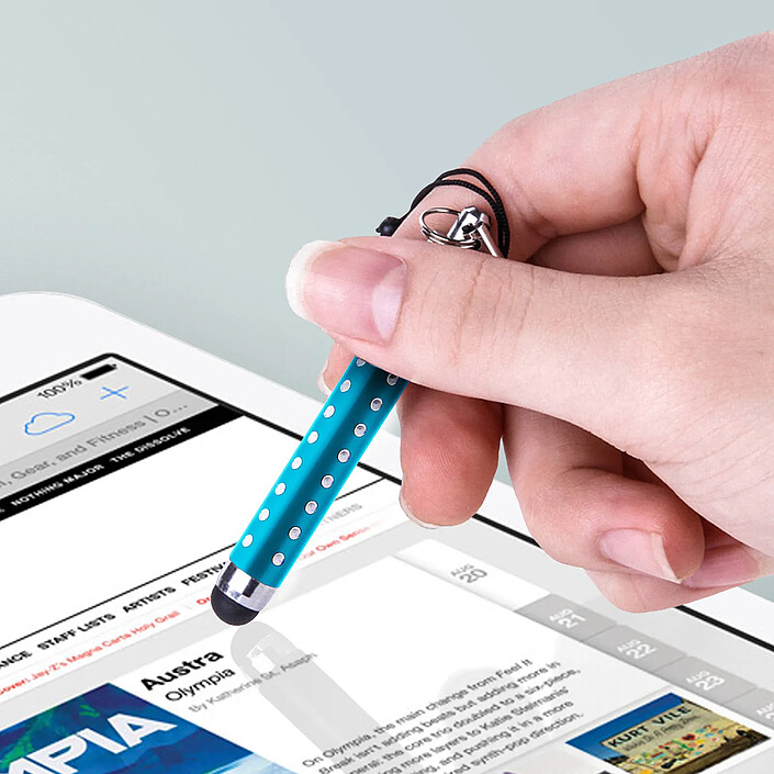 Acheter Avizar Stylet Retractable Strass pour écran Tactile - Attache Jack 3.5 mm