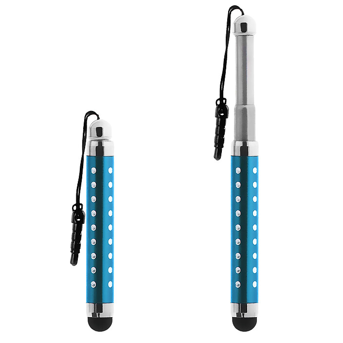 Avizar Stylet Retractable Strass pour écran Tactile - Attache Jack 3.5 mm