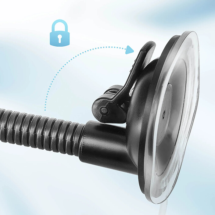 Avizar Support Voiture Smartphone Pare-Brise Bras flexible Orientable 360° pas cher