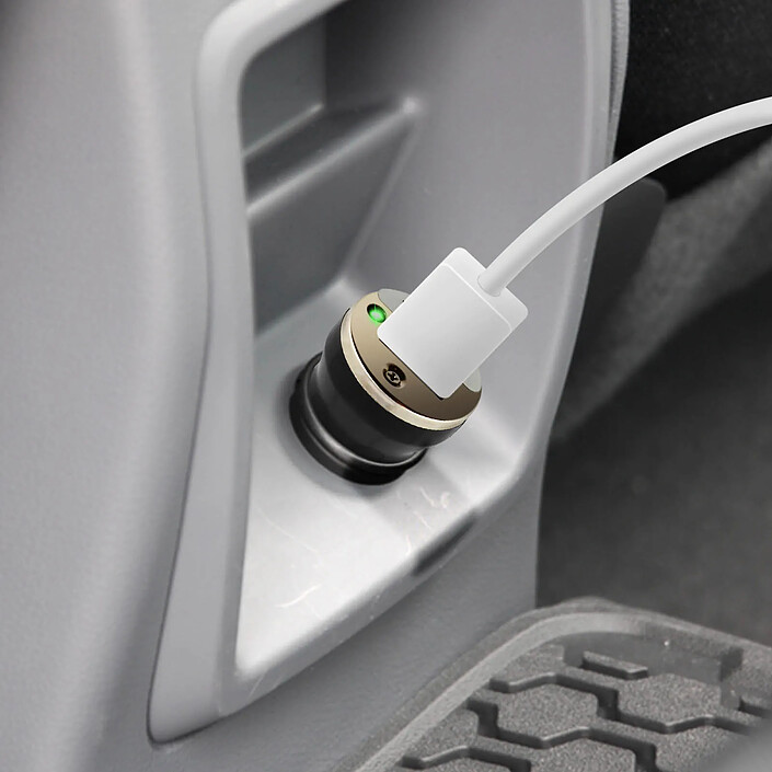 Acheter Avizar Chargeur voiture pour Smartphone Allume-cigare Port USB Indicateur LED