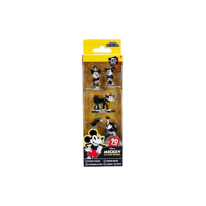 Avis Disney - Pack 5 figurines Diecast Nano Metalfigs Mickey's 90th 4 cm