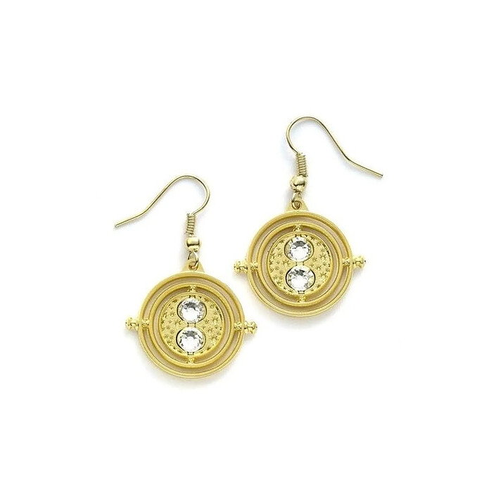Harry Potter - Boucles d'oreille Time Turner (plaque or) pas cher