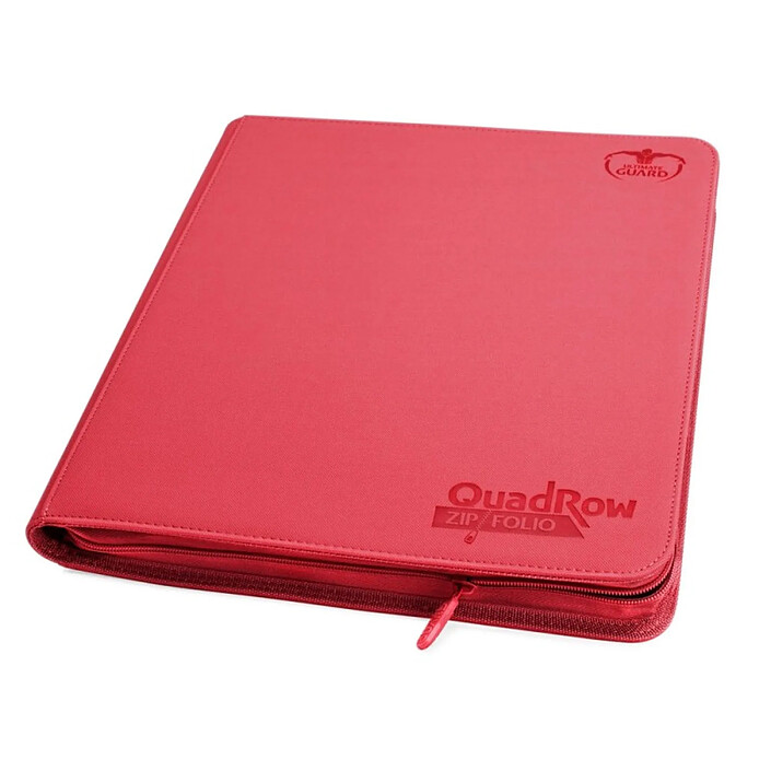 Ultimate Guard - 12-Pocket QuadRow ZipFolio XenoSkin Rouge pas cher