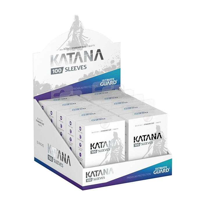 Acheter Ultimate Guard - Pack 100 pochettes Katana Sleeves taille standard Transparent