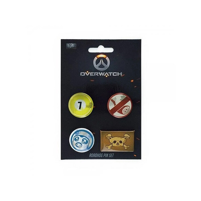 Overwatch - Pack 4 badges Roadhog