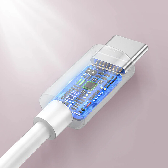 Écouteurs Filaires USB-C Intra-auriculaires Son Clair Micro Télécommande Blanc pas cher