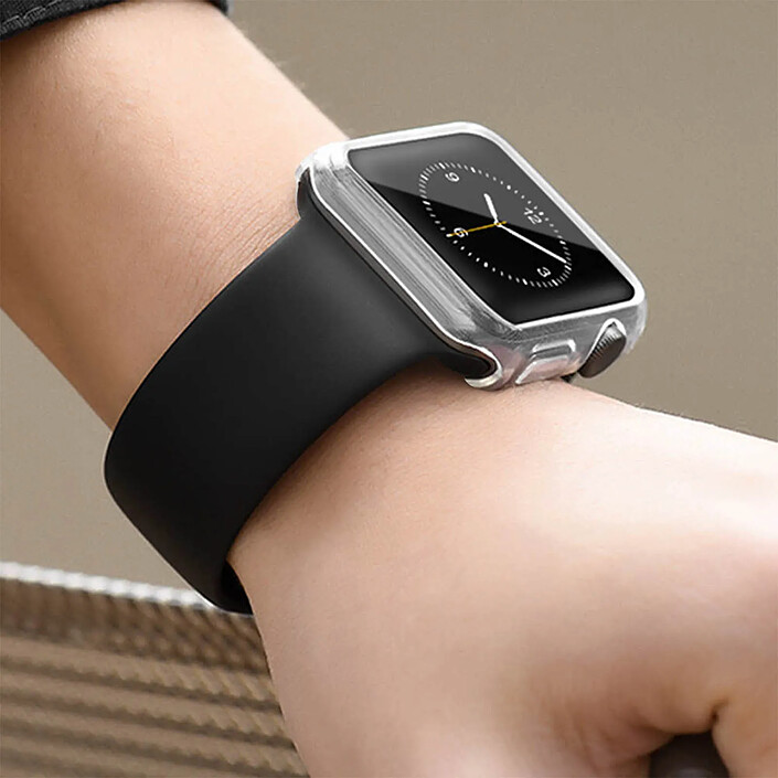 Acheter Avizar Coque Apple Watch 40mm Protection Ecran Silicone Anti-rayures Transparent