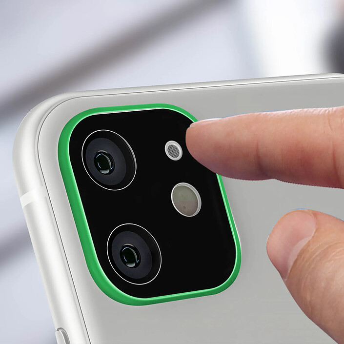 Avis Avizar Protège Caméra Apple iPhone 11 Vitre Protection Verre Trempé 9H Anti-trace vert