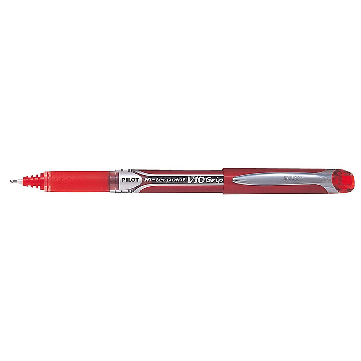 PILOT Stylo roller Hi-Tec V10 grip pointe aiguille rouge