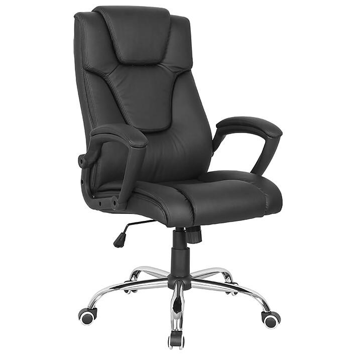MTi Fauteuil MTGA230 dossier haut en polyuréthane noir