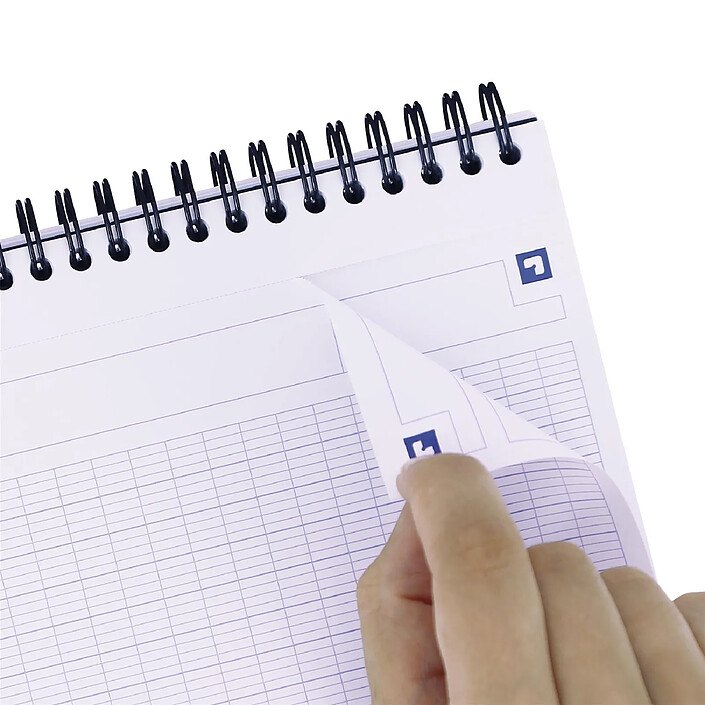 OXFORD bloc spirale 'Easynotes' A4+ connecté scribzee 160 pages seyes coloris aléatoire pas cher