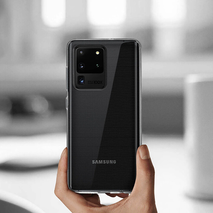 Avis Avizar Coque Samsung Galaxy S20 Ultra Silicone et Film Verre Trempé 9H Transparent