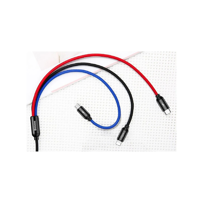 Baseus Câble  USB-C  3 en 1 pas cher