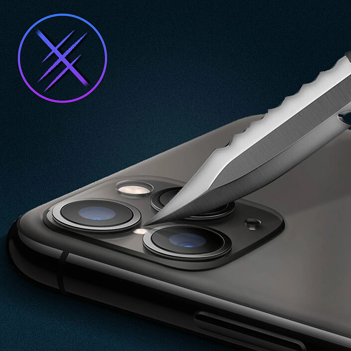 Acheter Avizar Faux Appareil Photo pour iPhone 11 Pro Autocollant Protège Caméra en Verre