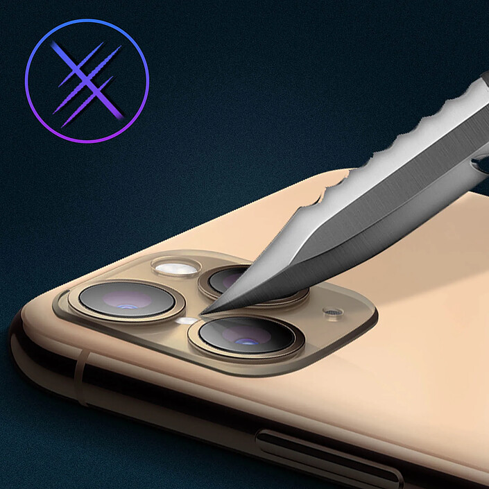 Acheter Avizar Faux Appareil Photo pour iPhone 11 Pro Autocollant Protège Caméra en Verre