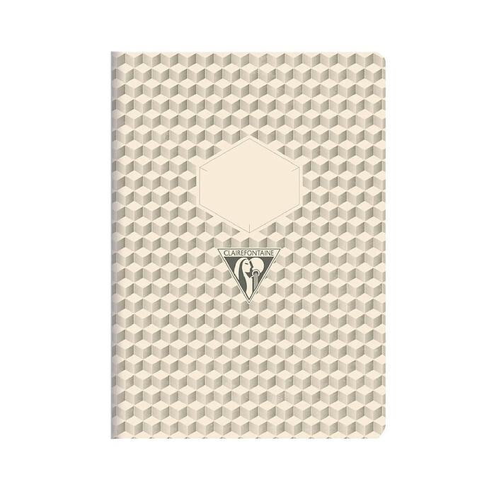 Avis CLAIREFONTAINE Carnet piqûre textile 14,8x21cm 64pages 5x5
