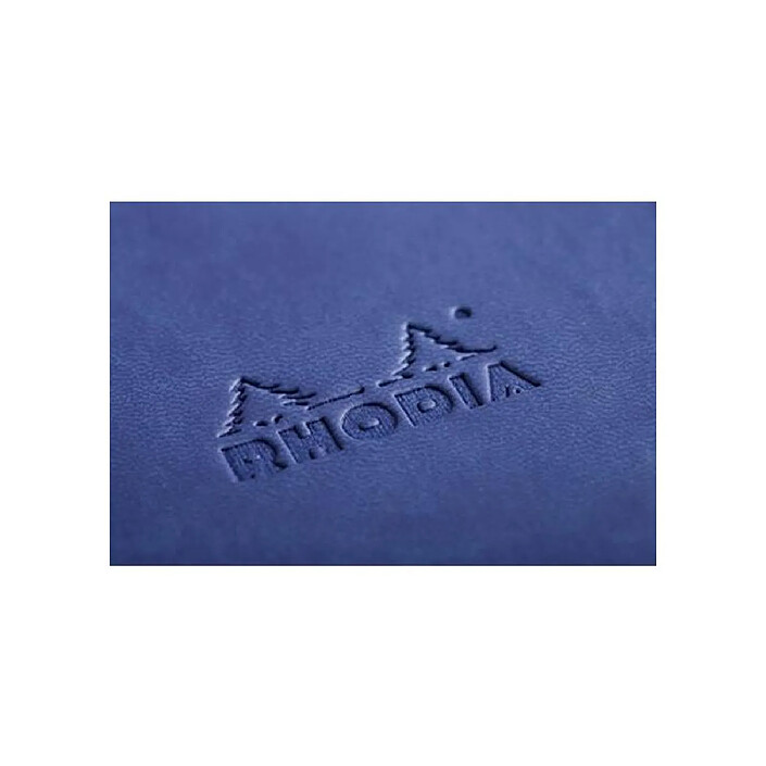 Avis RHODIA Carnet Rigide Saphir - 9x14 cm - Ligné - 192p - Papier Clairefontaine Ivoire 90 g/m² - Couverture Simili Cuir