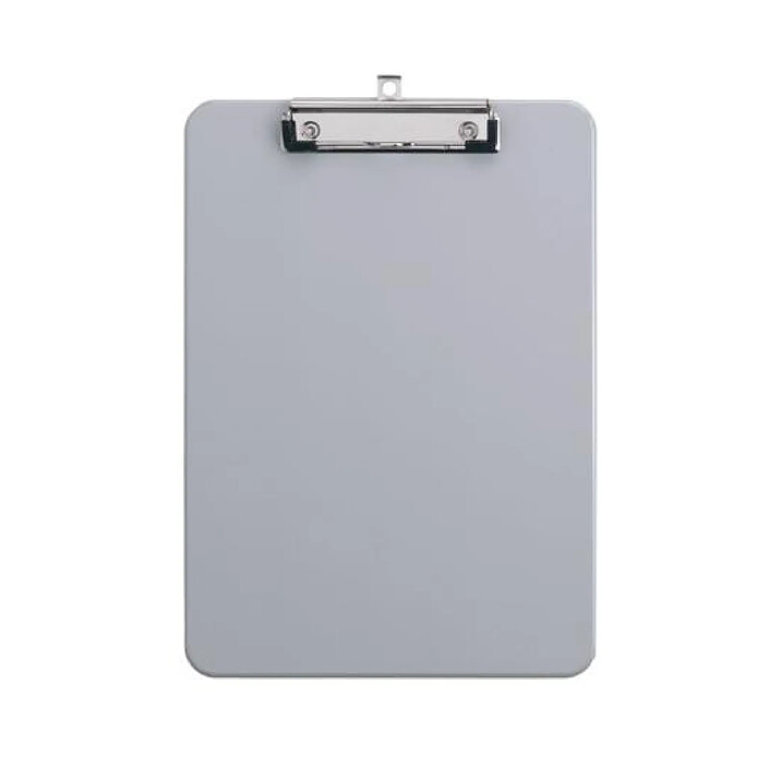MAUL Porte-bloc plastique A4 avec clip nickelé gris