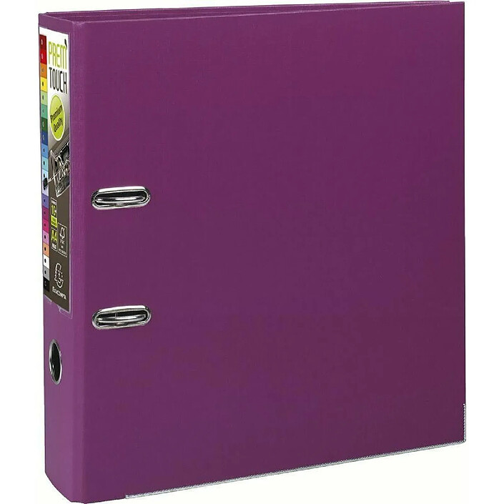EXACOMPTA Classeur à levier Prem'Touch polypropylène - Dos 80mm - A4 maxi - Fuchsia