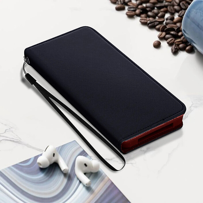 Avis Avizar Etui universel Smartphone 139 x 71 mm avec Porte-cartes Fancy Style bleu nuit
