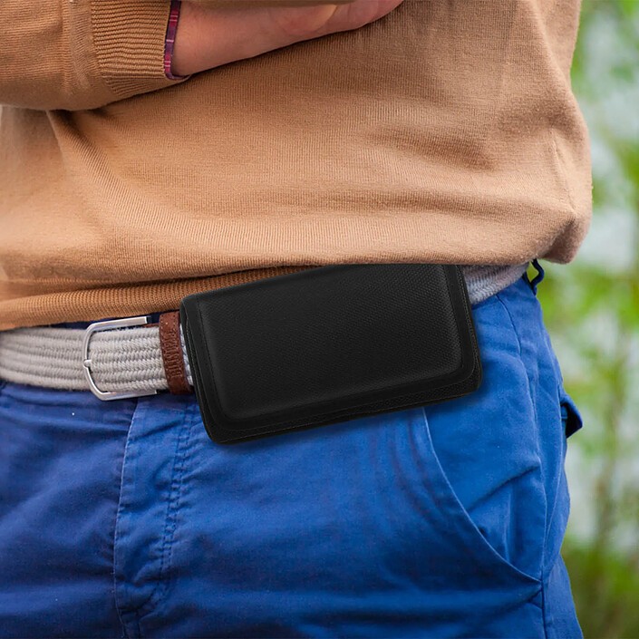 Avis Avizar Étui Ceinture Universel Taille XL Fixation Clip & Passant Fermeture Scratch Noir