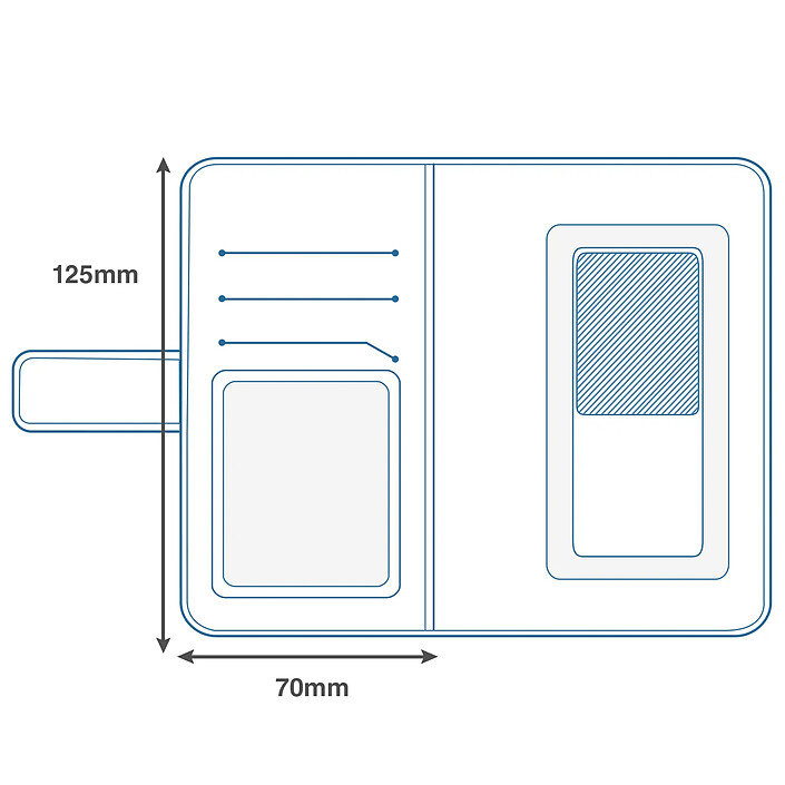 Acheter Avizar Housse Folio Portefeuille Universel pour smartphone taille SL