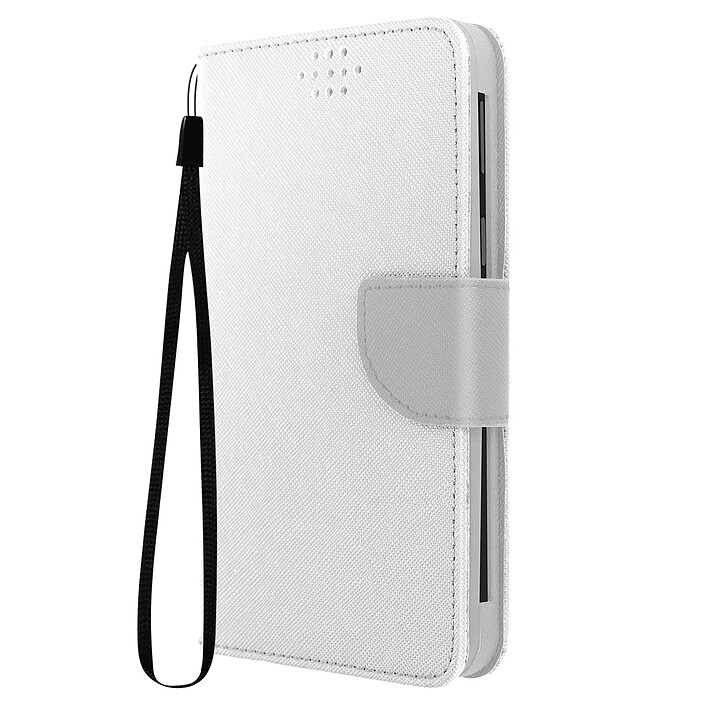 Avizar Étui Portefeuille pour Smartphone Universel XL Série Fancy Style Argent