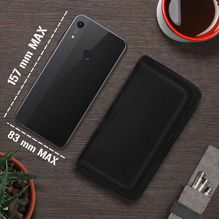 Acheter Avizar Étui Ceinture Universel Taille XL Fixation Clip & Passant Fermeture Scratch Noir