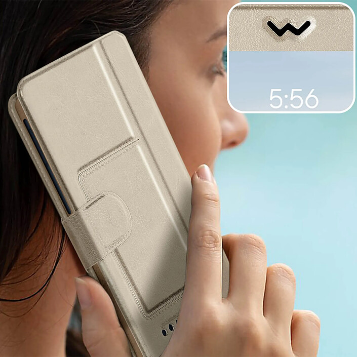 Acheter Avizar Étui Smartphone Universel Taille L Fenêtres D'affichage et Décrochage doré