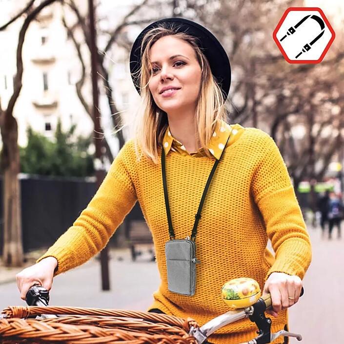 Acheter Avizar Étui Ceinture pour Smartphone Passant Ceinture Mousqueton Lanière 2 Poches