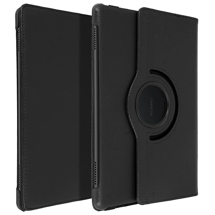 Avizar Étui pour Huawei Mediapad T5 10'' Housse Intégrale Support Rotatif 360° Noir