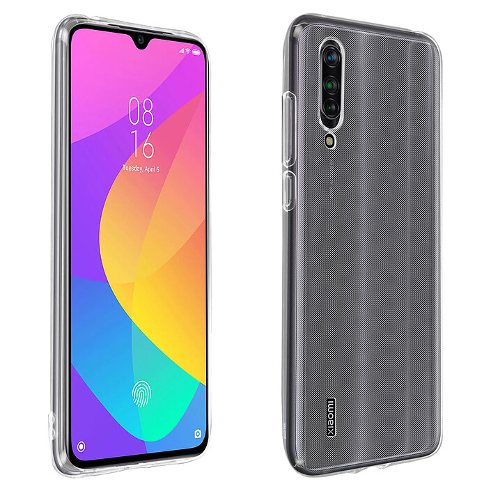 Avizar Coque pour Xiaomi Mi 9 Lite Rigide et Film Écran Verre Trempé 9H