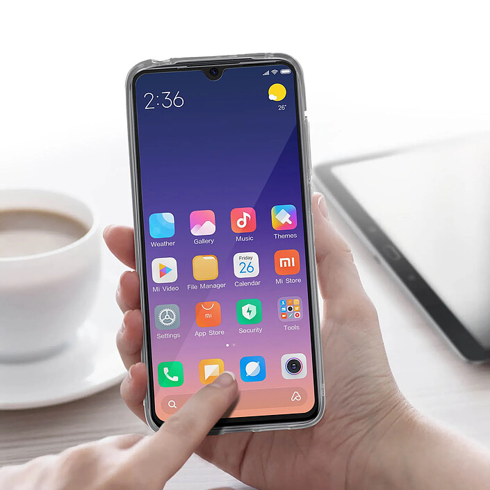Avizar Coque pour Xiaomi Mi 9 Lite Rigide et Film Écran Verre Trempé 9H pas cher