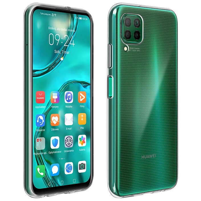 Avizar Coque Huawei P40 Lite Rigide & Film Écran Verre Trempé 9H