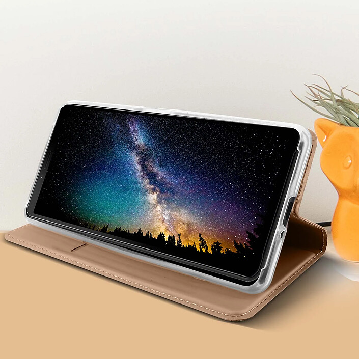 Avis Avizar Housse pour Sony Xperia 10 II Étui Folio Porte-carte Support Vidéo Rose champagne