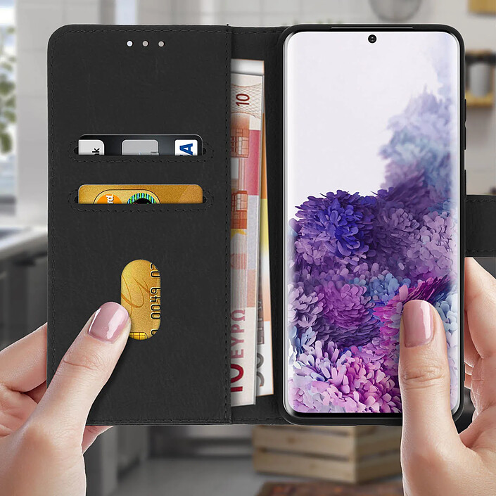 Avis Avizar Étui pour Samsung Galaxy S20 Clapet Portefeuille Fonction Support Vidéo Noir