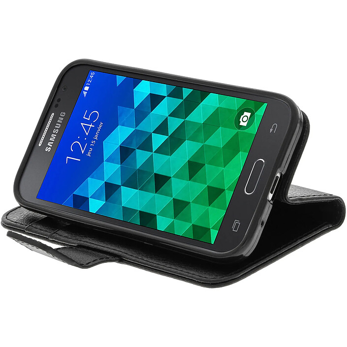 Acheter Avizar Etui Portefeuille - Housse Porte-Carte - Samsung Galaxy Core Prime - Noir
