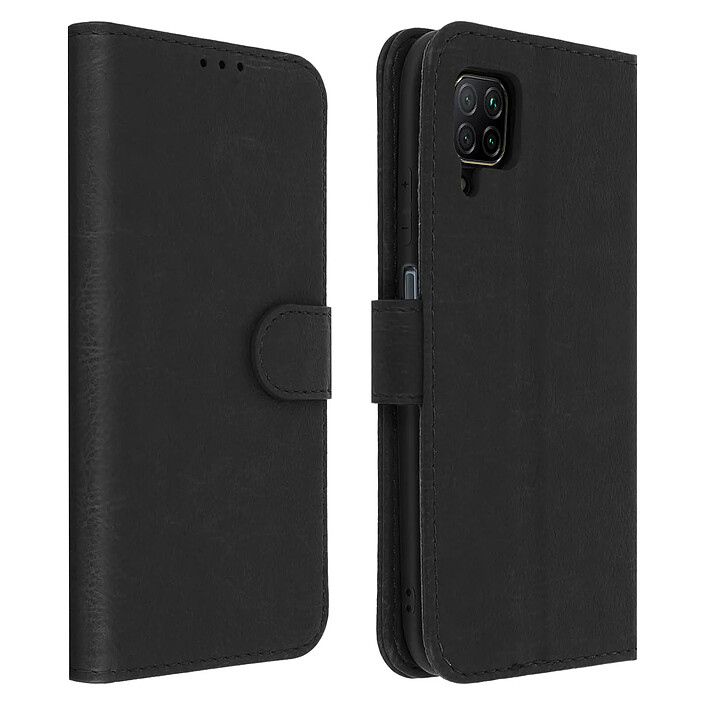 Avizar Étui Huawei P40 Lite Housse Intégrale Porte-carte Fonction Support noir