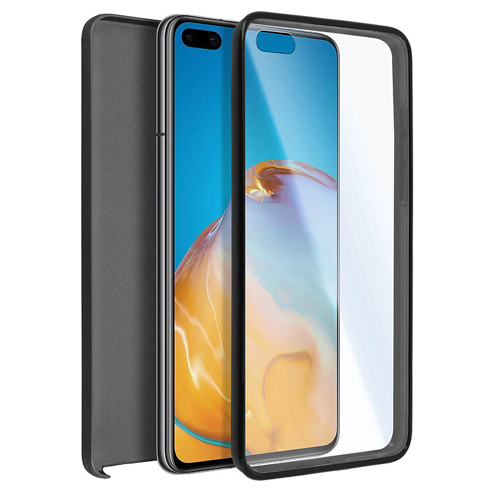 Avizar Coque Intégrale pour Huawei P40 Protection Avant Souple et Dos Rigide Noir