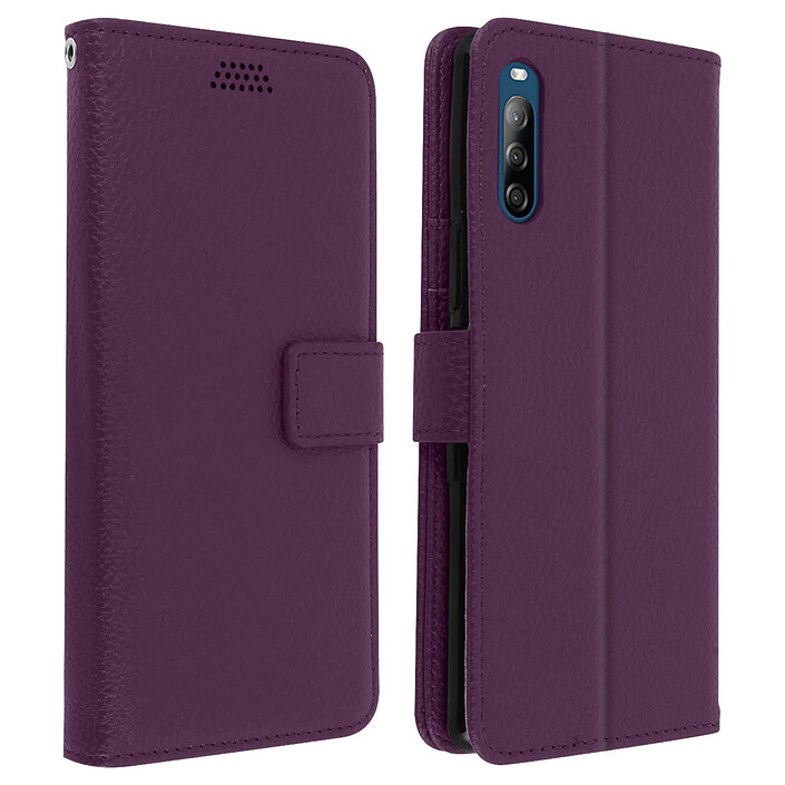 Avizar Housse Sony Xperia L4 Étui Folio Porte carte Support Vidéo - violet