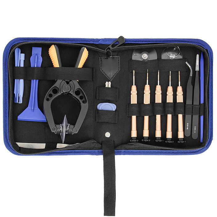 Avizar Kit Universel d'outils complet réparation Smartphone/tablette set 19 pieces