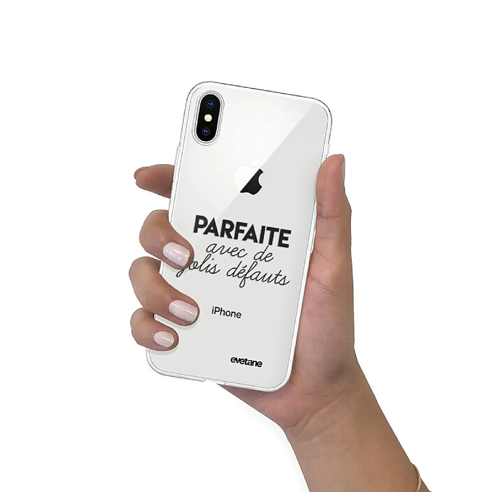 Evetane Coque iPhone Xs Max silicone transparente Motif Parfaite Avec De Jolis Défauts ultra resistant pas cher