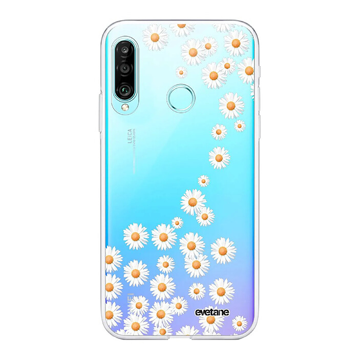 Evetane Coque Huawei P30 Lite/ P30 Lite XL 360 intégrale transparente Motif Marguerite Tendance .