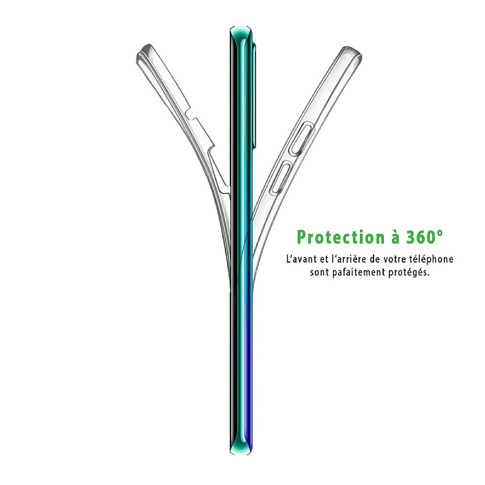 Acheter Evetane Coque Huawei P30 Lite/ P30 Lite XL 360 intégrale transparente Motif Marguerite Tendance .