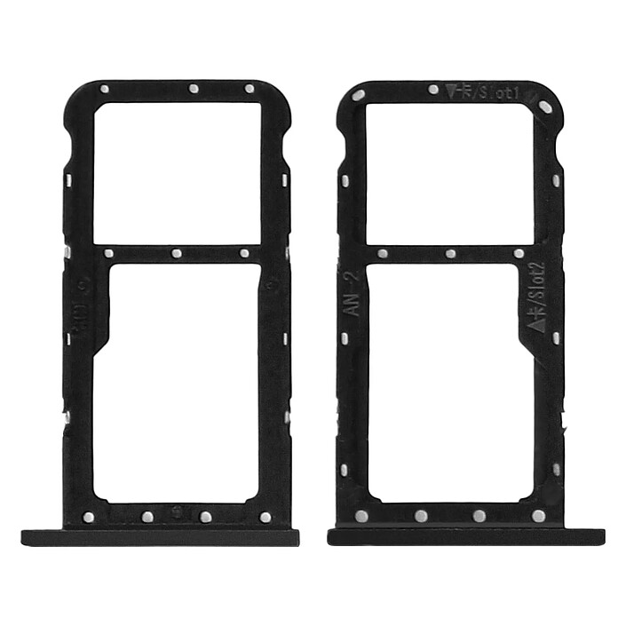 Avizar Tiroir SIM Huawei P20 Lite support carte nanoSIM + microSD - noir