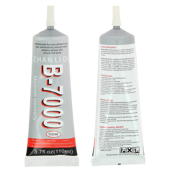 Avizar Colle B-7000 110ml Remplacement et Réparation LCD, Vitre et Châssis