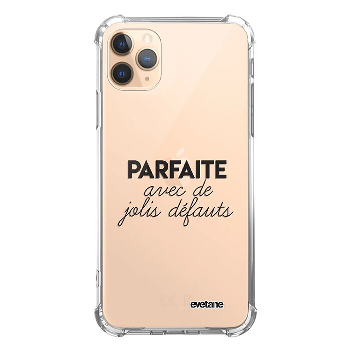 Evetane Coque iPhone 11 Pro anti-choc souple angles renforcés transparente Motif Parfaite Avec De Jolis Défauts